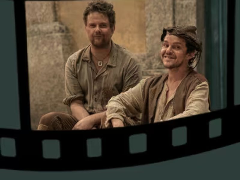 Scene illustrating a Portuguese-language o auto da compadecida (movie) (advanced) conversation